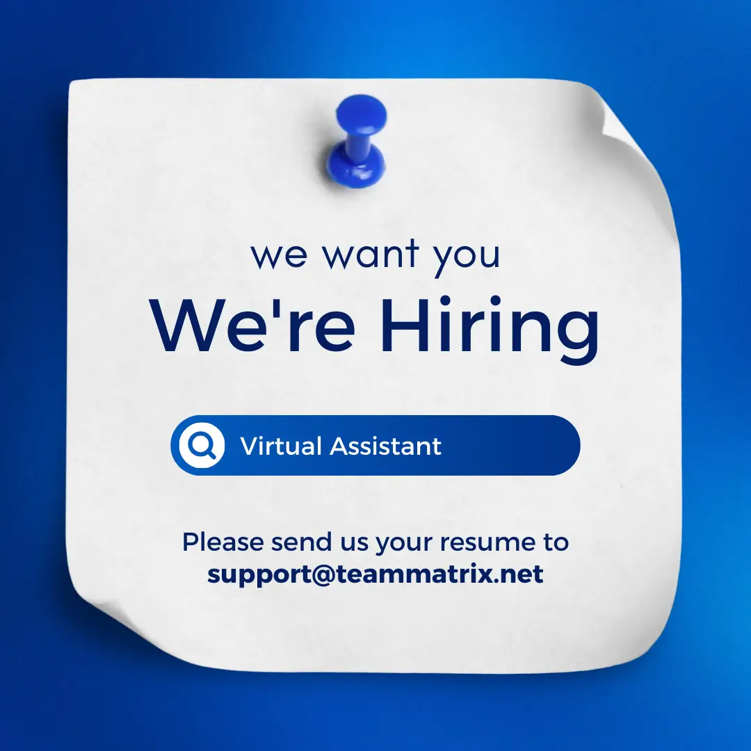 Virtual Assistant at Team Matrix (Remote Opportunity)